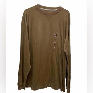 Architect men's shirt size Xl basic long sleeve brown pullover new with tags